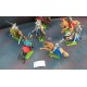 7 Britains Fighting Figures on Horses 1971(G)