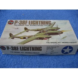 P 38F Lightning Model Plane Airfix 1/72 Kit