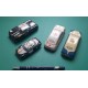 4 VINTAGE Tinplate Cars 1950's Very Original