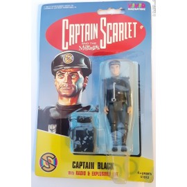 Captain Scarlet Figure On Card Captain Black