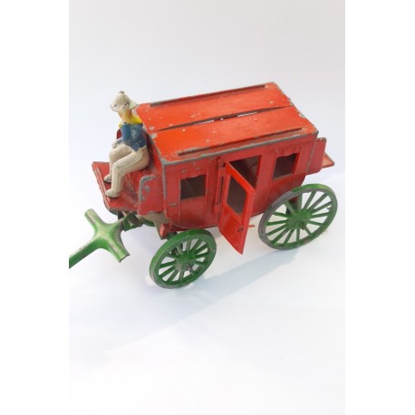 VINTAGE Crescent Metal Stagecoach 1950's