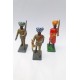 3 VINTAGE  Hand Made  Painted Figures