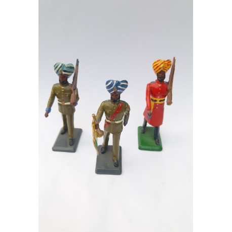 3 VINTAGE  Hand Made  Painted Figures