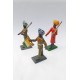 3 VINTAGE  Hand Made  Painted Figures