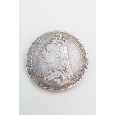 1890 Queen  Victoria  Jublinee Silver Crown