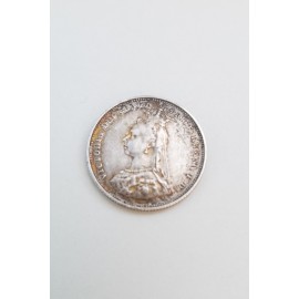 1887 GB Silver Sixpence Jubilee Coin 0,925