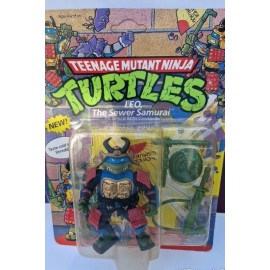 Vintage Ninja Turtles Figure Leo Sewer on Card