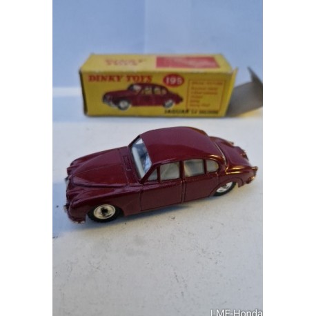 Vintage Dinky 195 Jaguar 3.4 Saloon Maroon For Sale